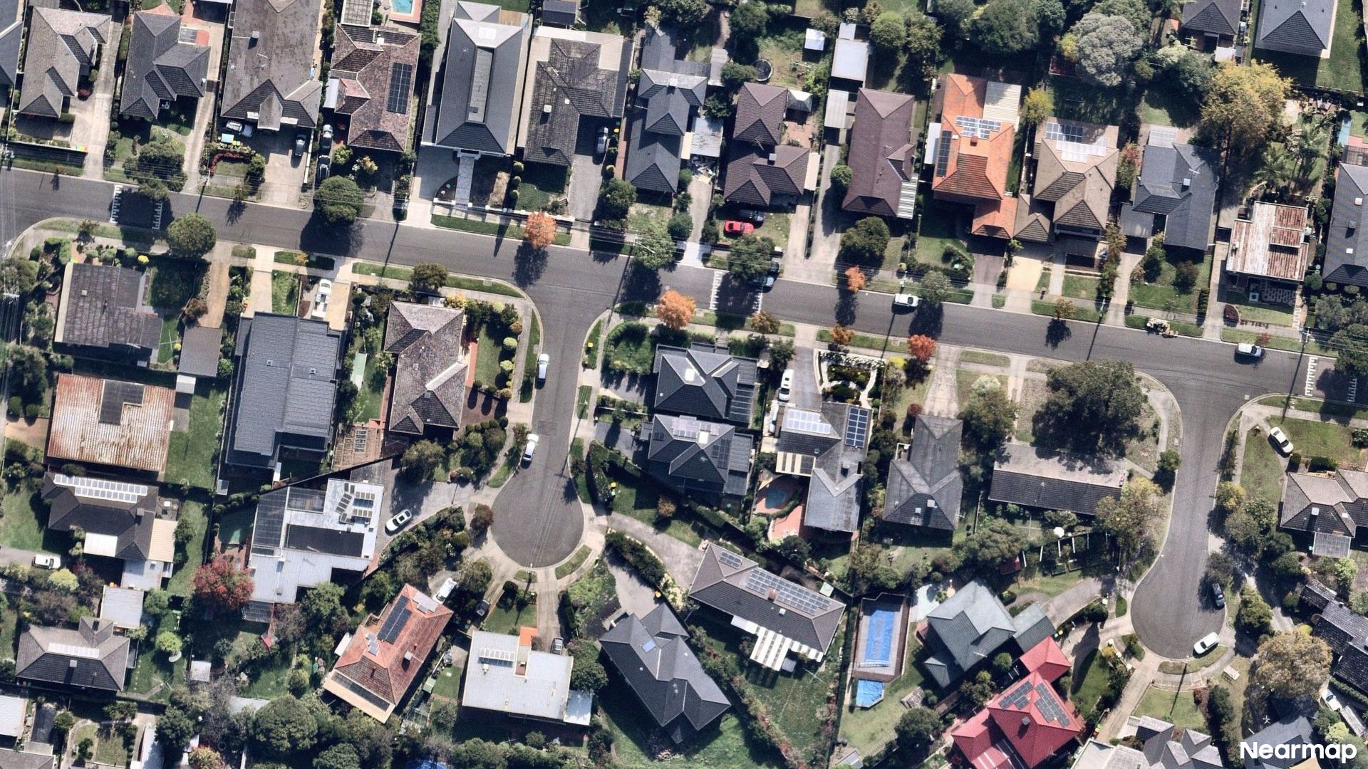 Vertical aerial view