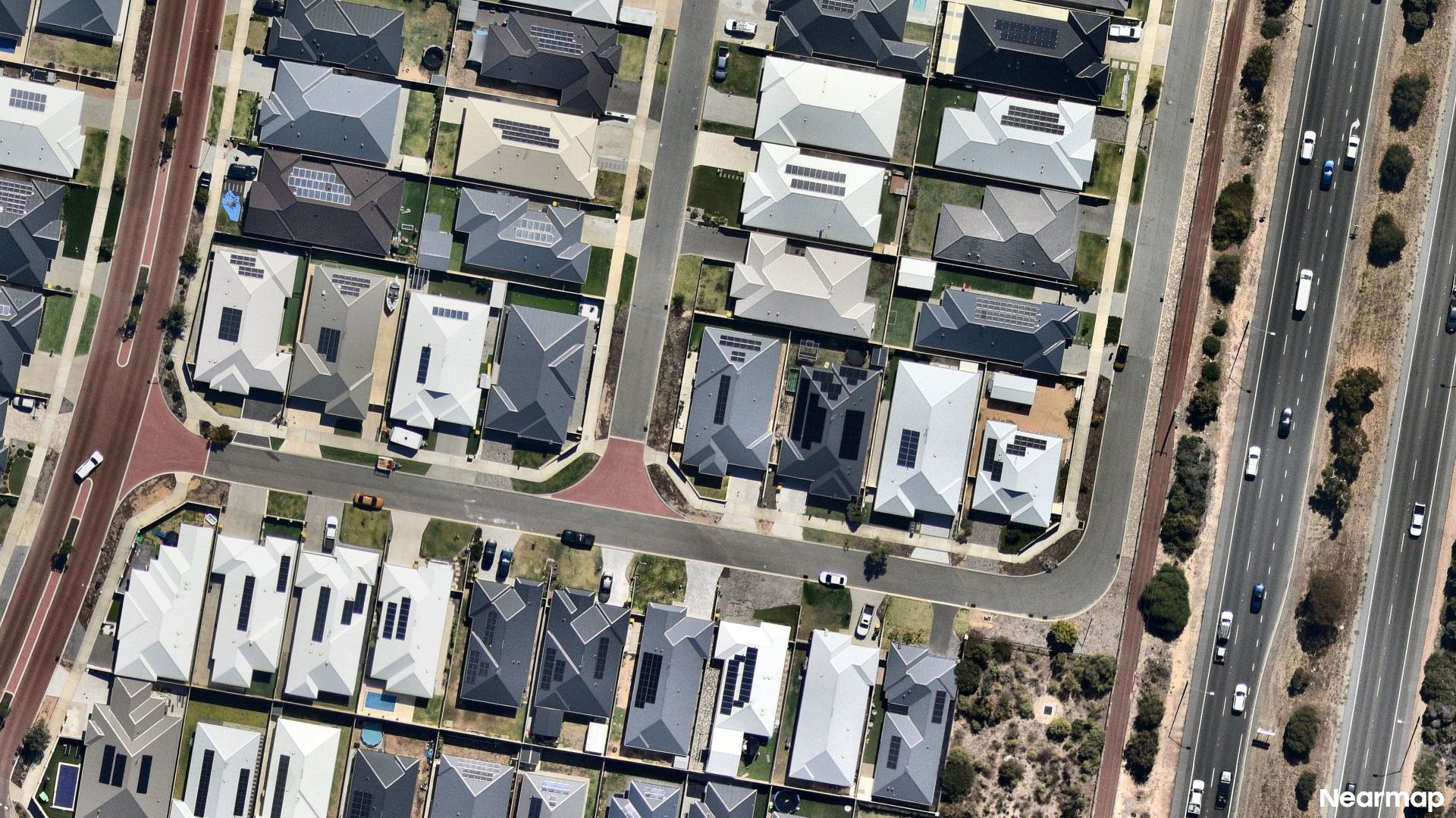 Vertical aerial view