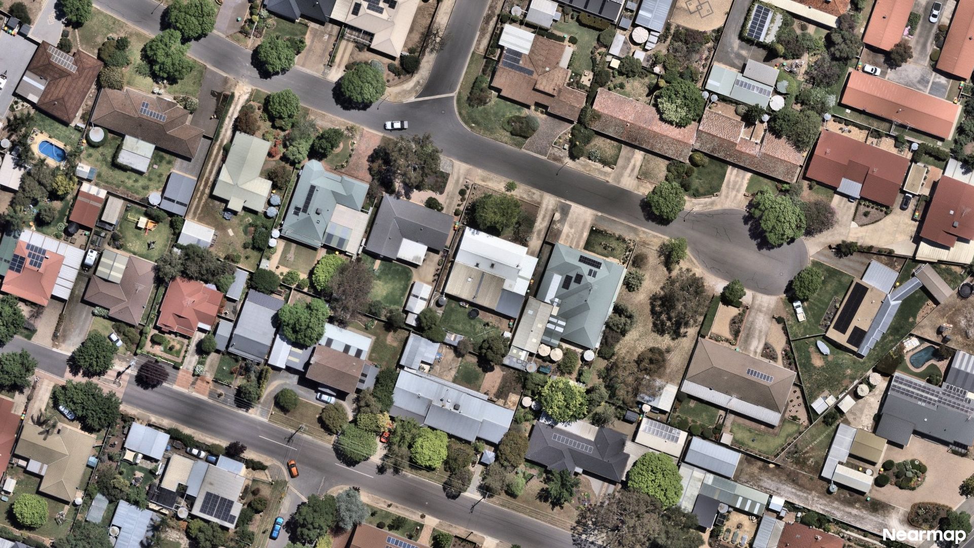 Vertical aerial view