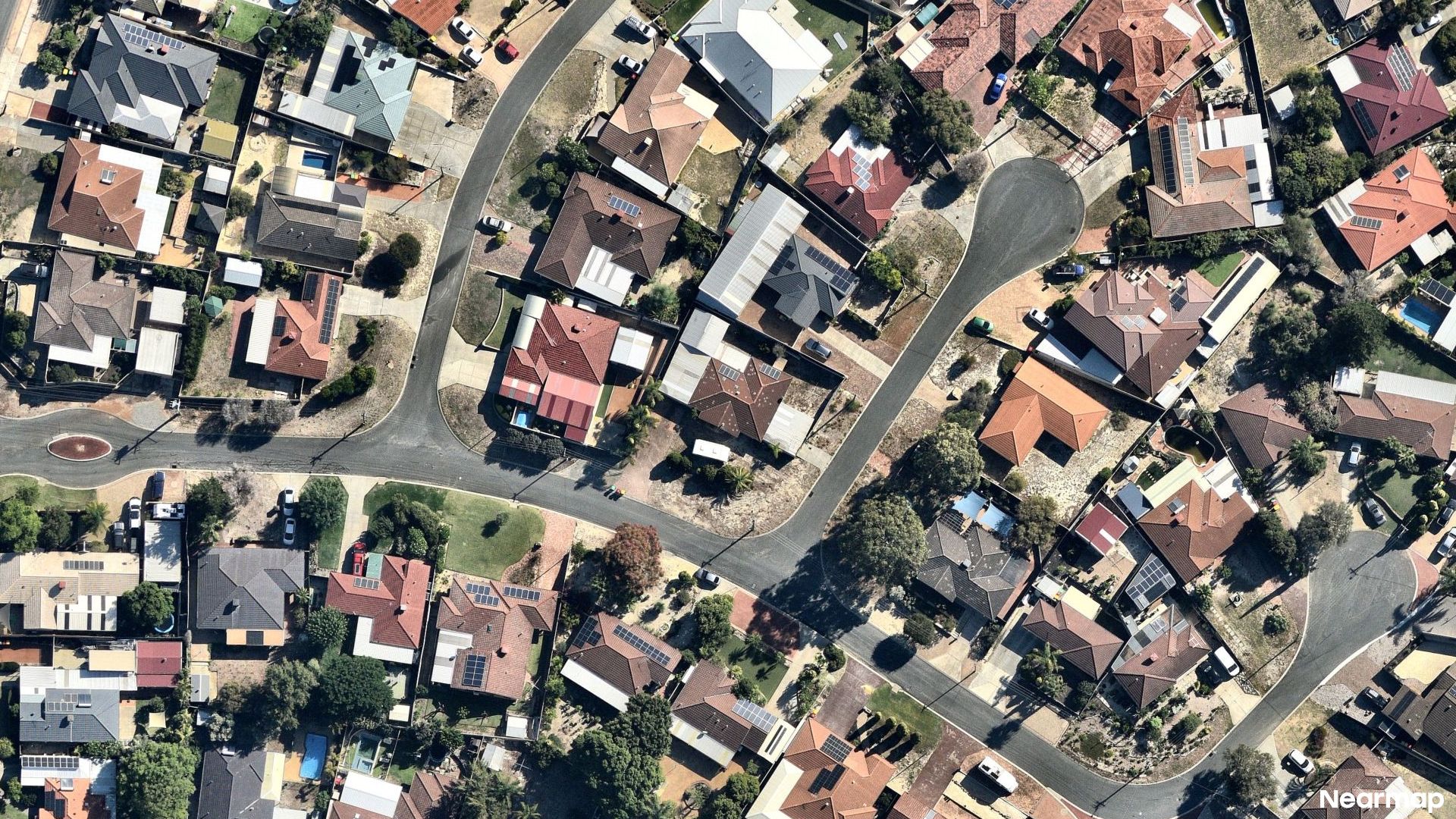 Vertical aerial view
