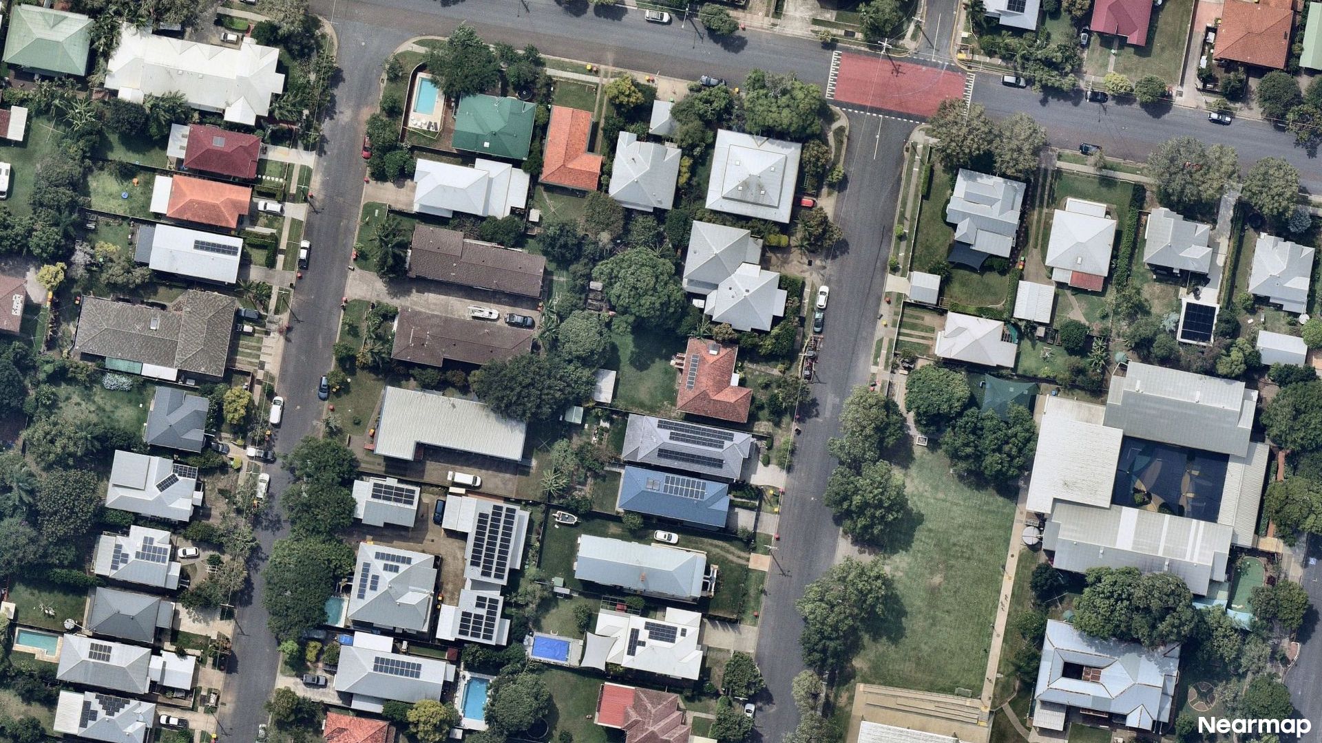Vertical aerial view