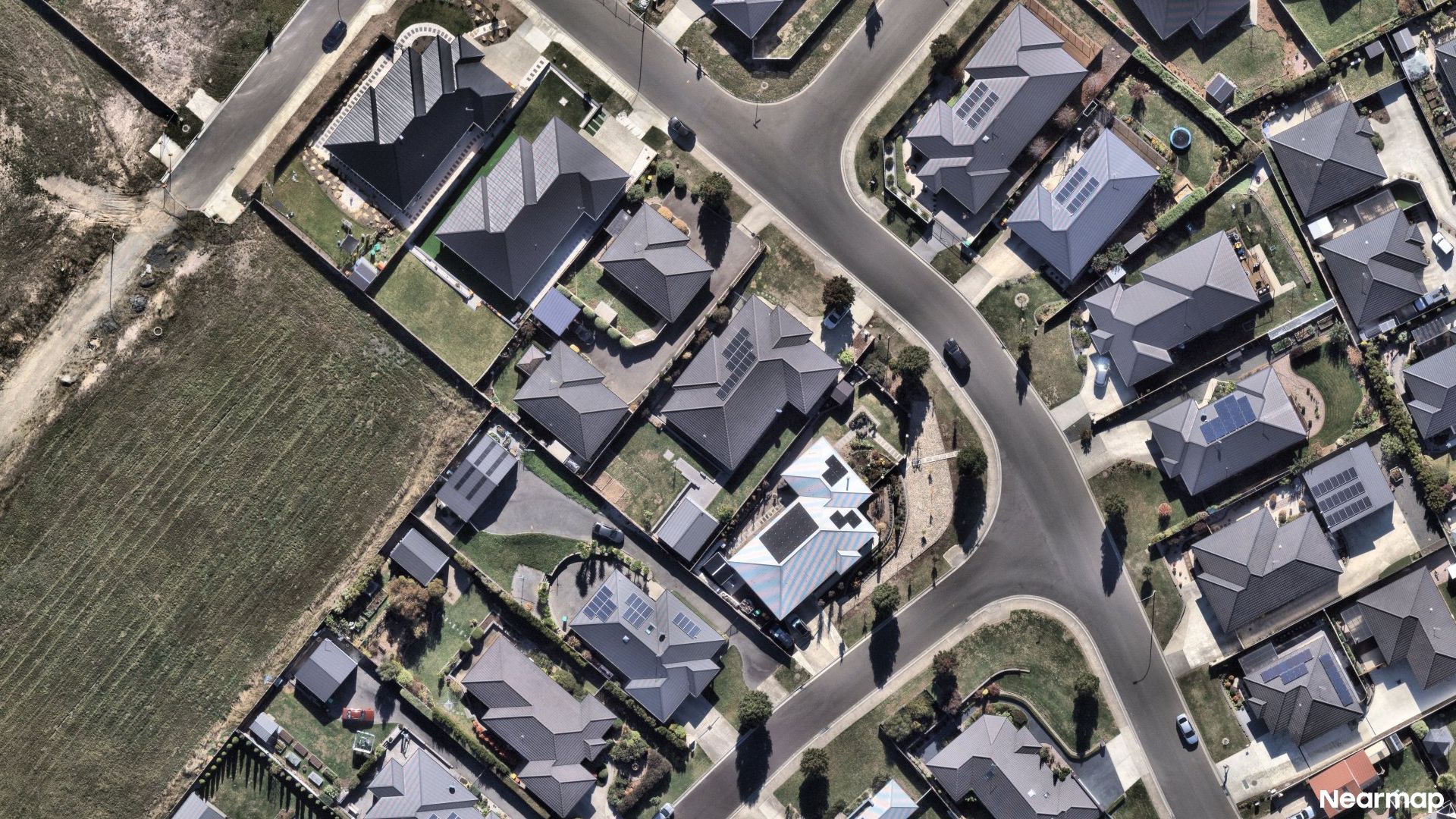 Vertical aerial view