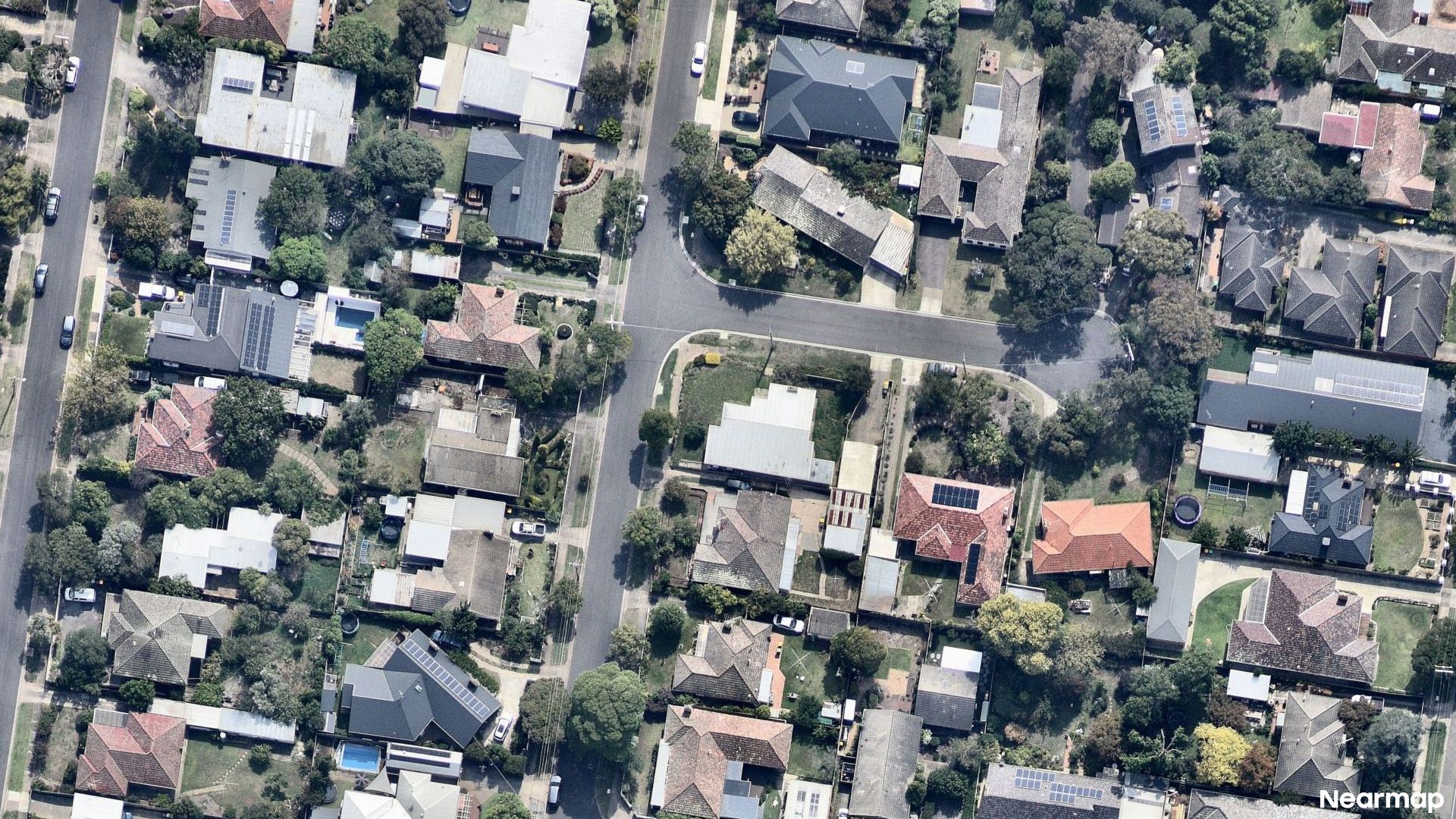 Vertical aerial view