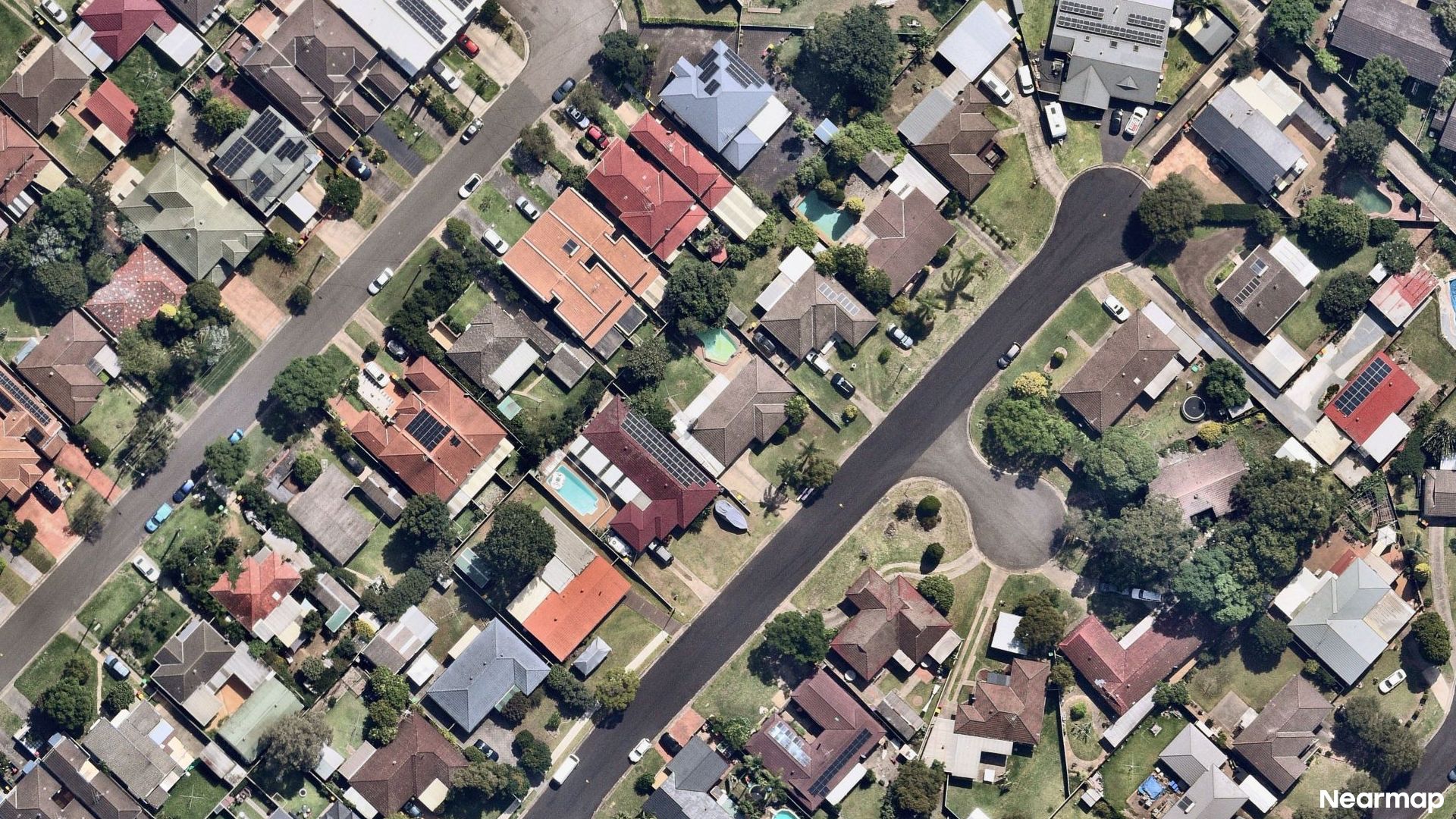 Vertical aerial view