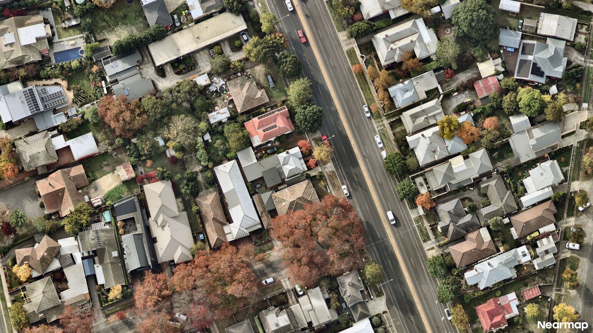 Vertical aerial view