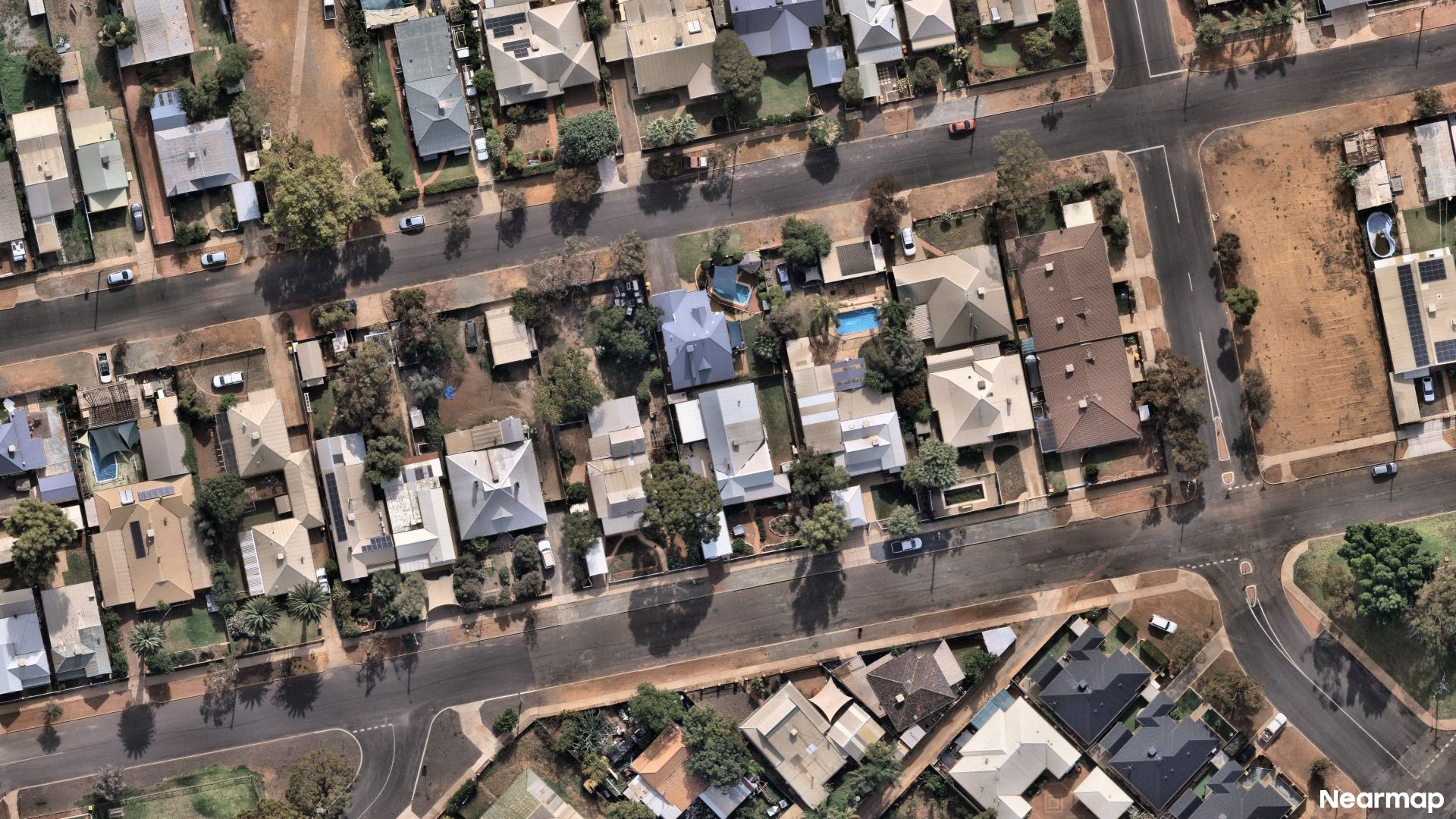 Vertical aerial view
