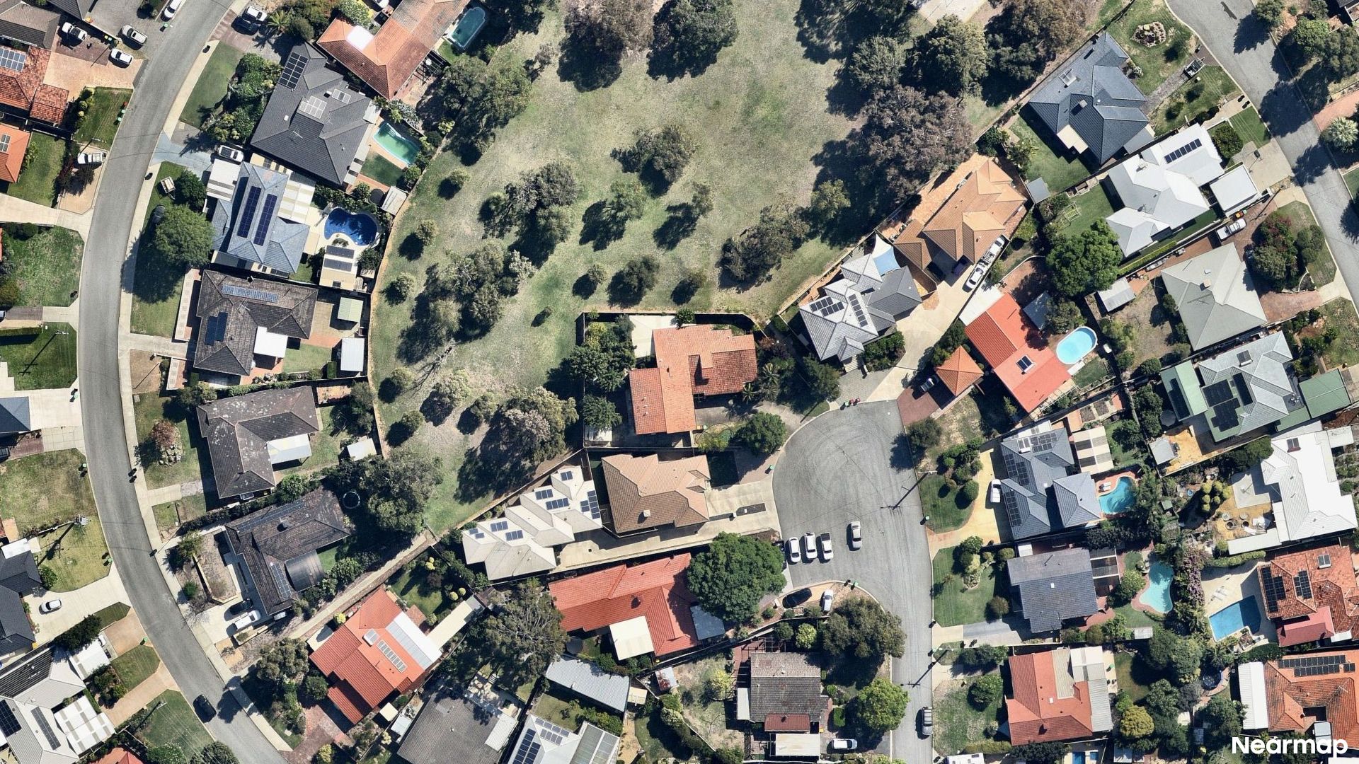 Vertical aerial view