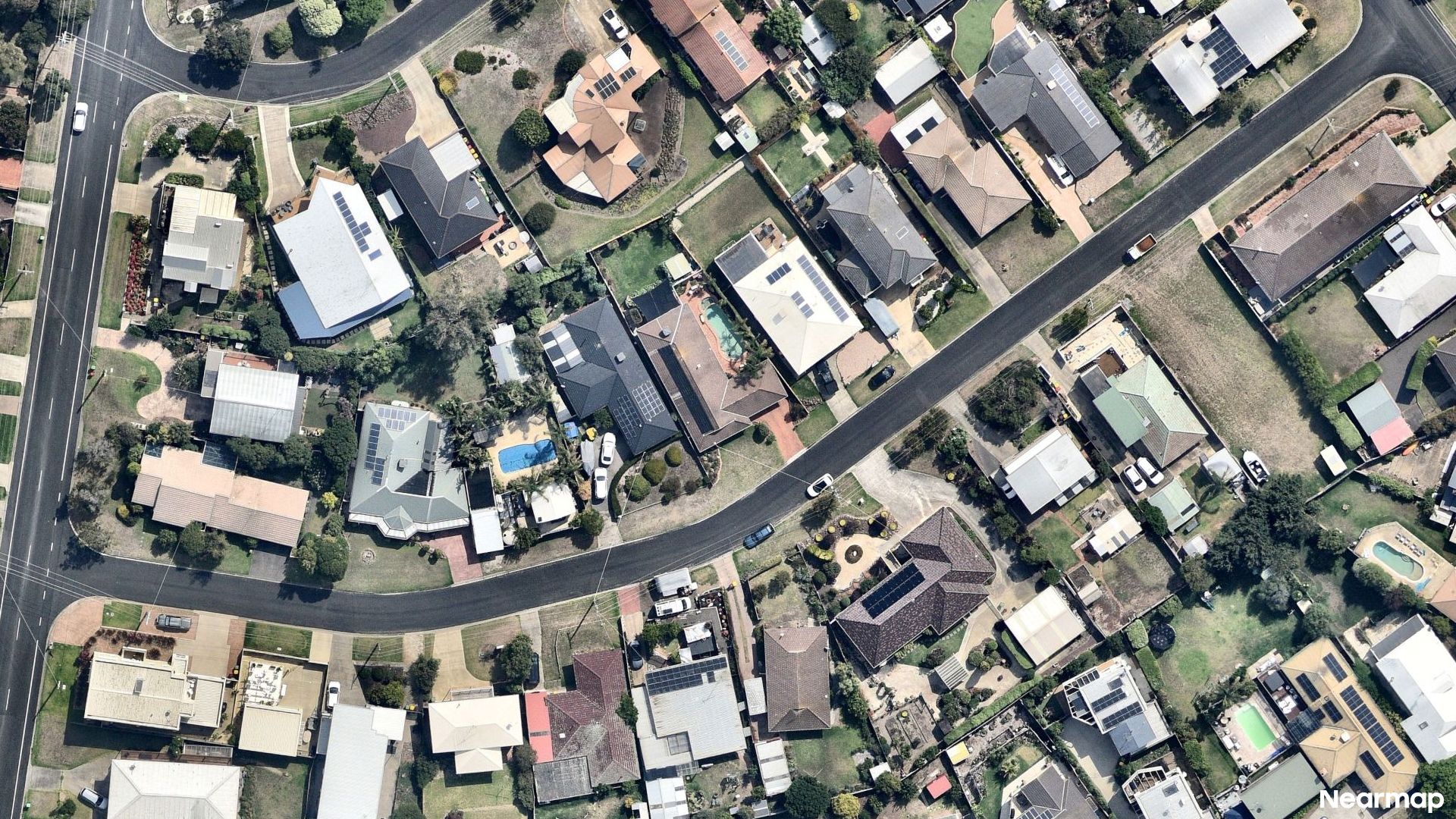 Vertical aerial view