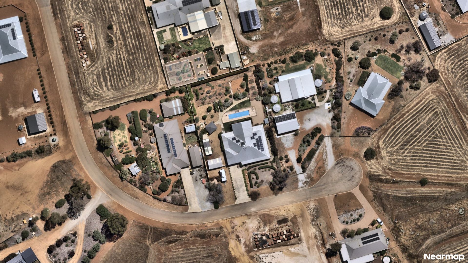 Vertical aerial view