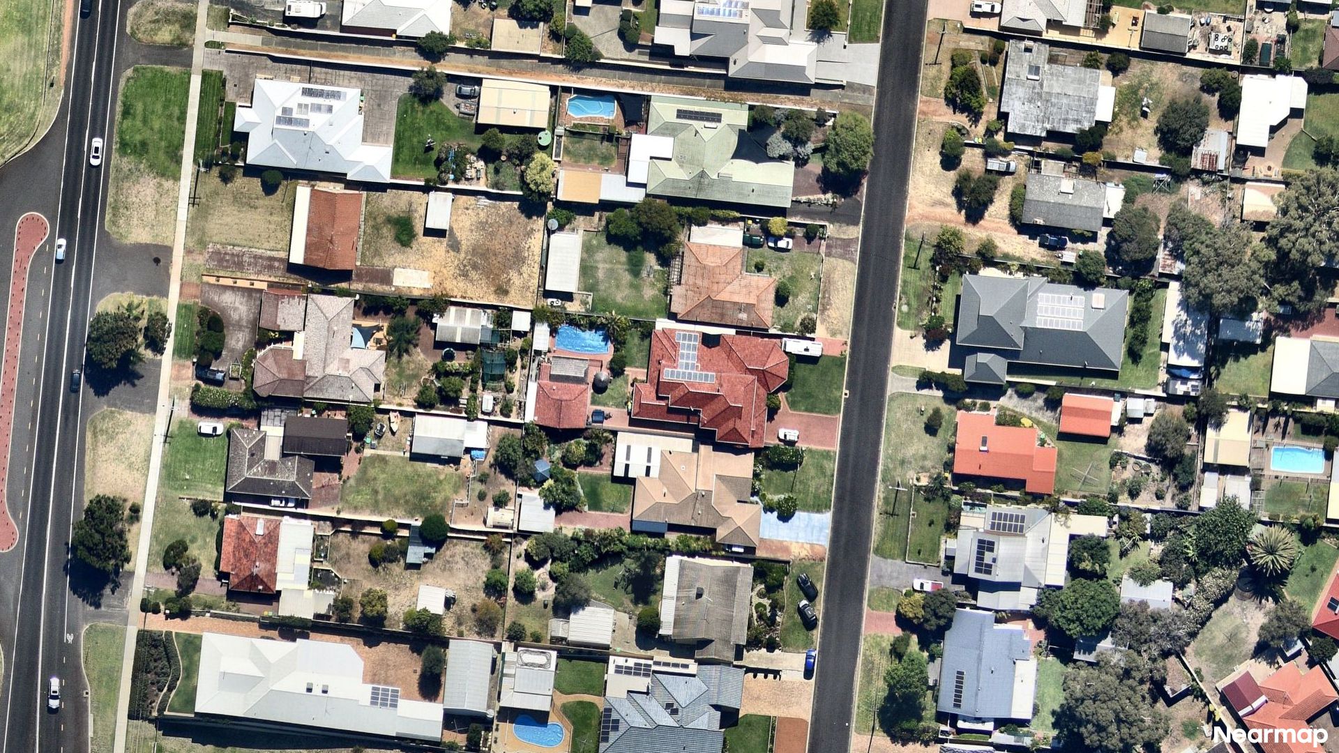 Vertical aerial view