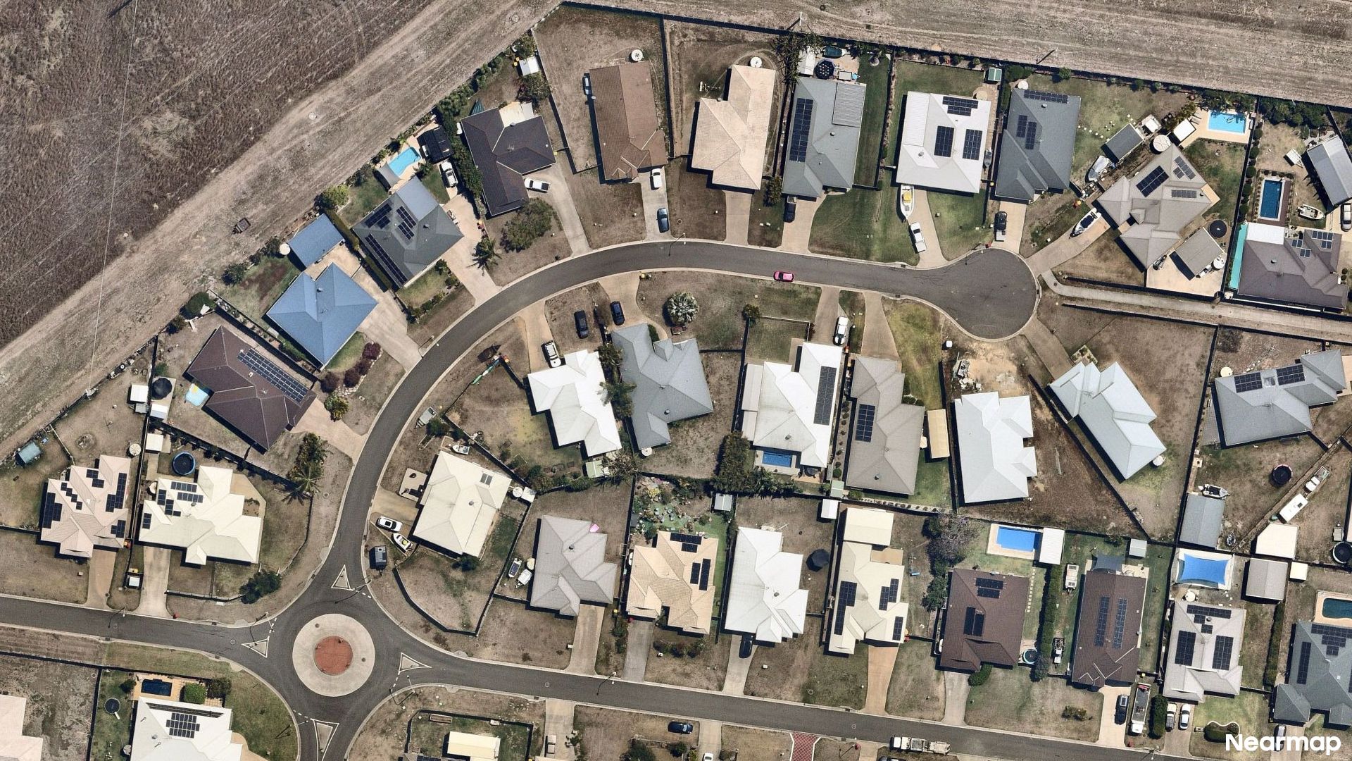 Vertical aerial view