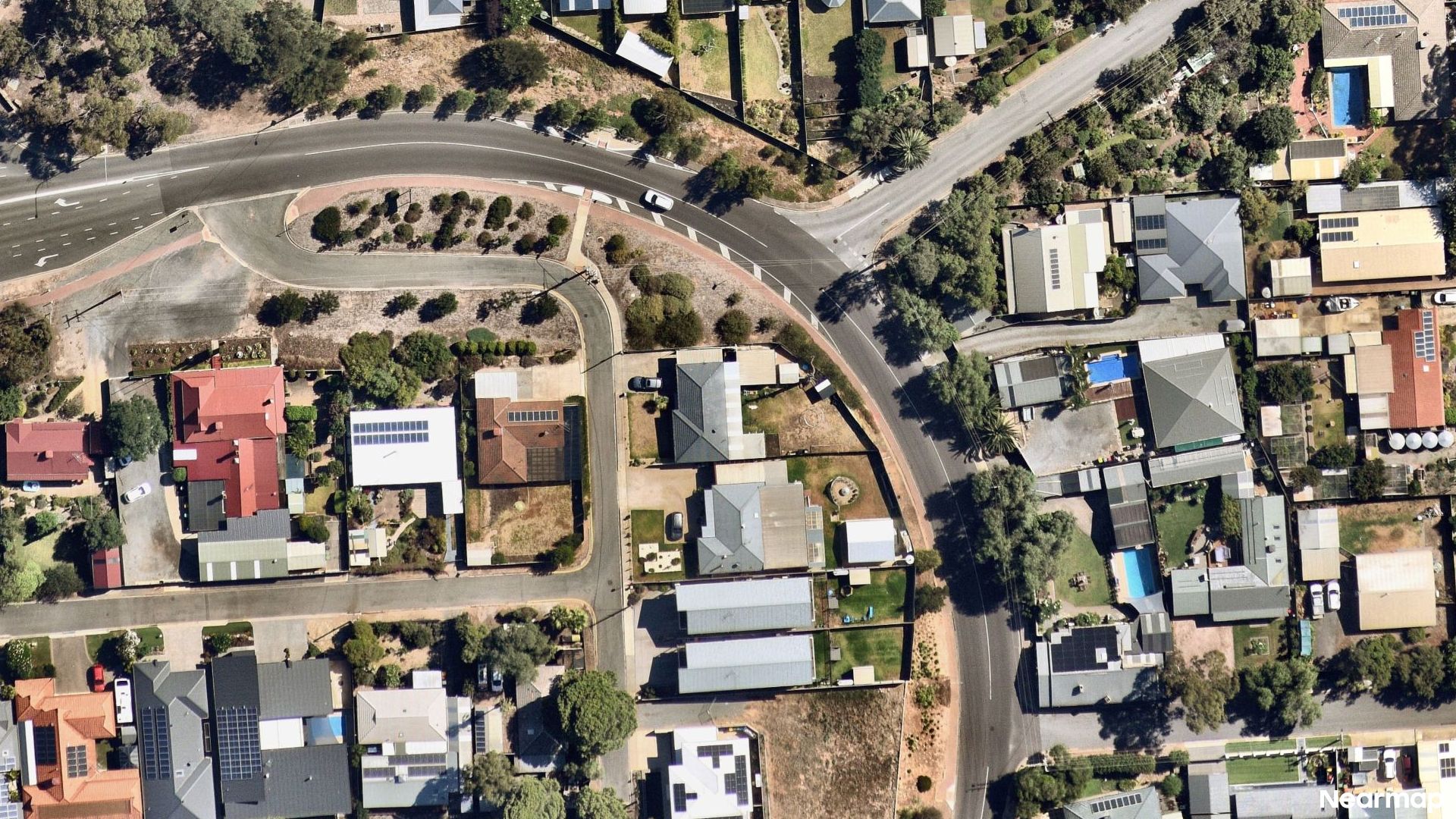 Vertical aerial view