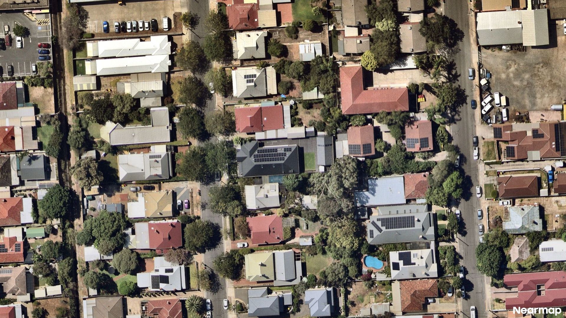 Vertical aerial view