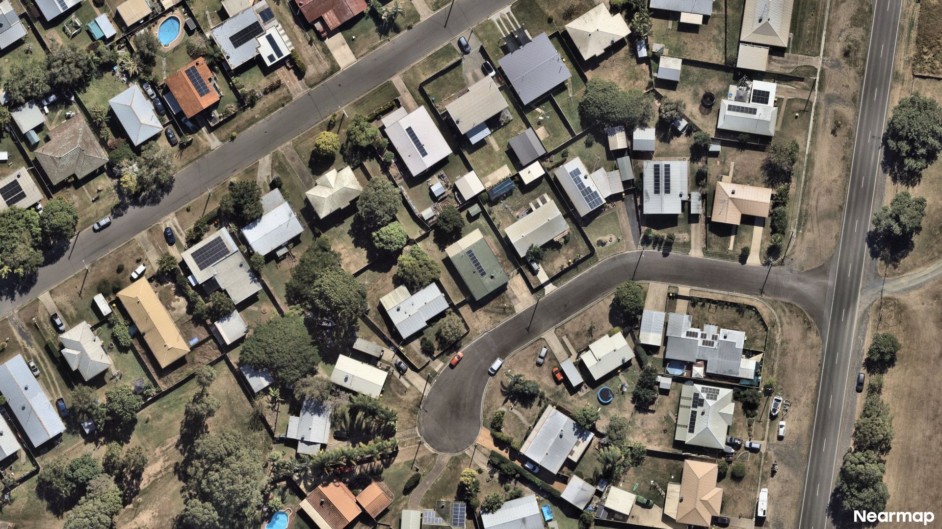 Vertical aerial view
