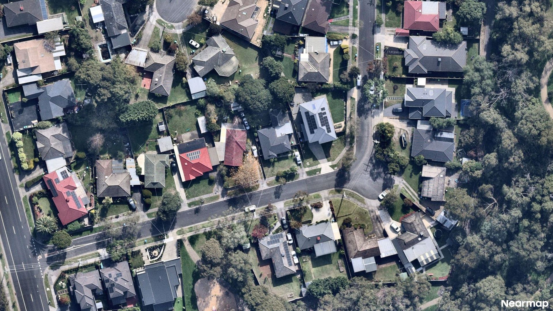 Vertical aerial view