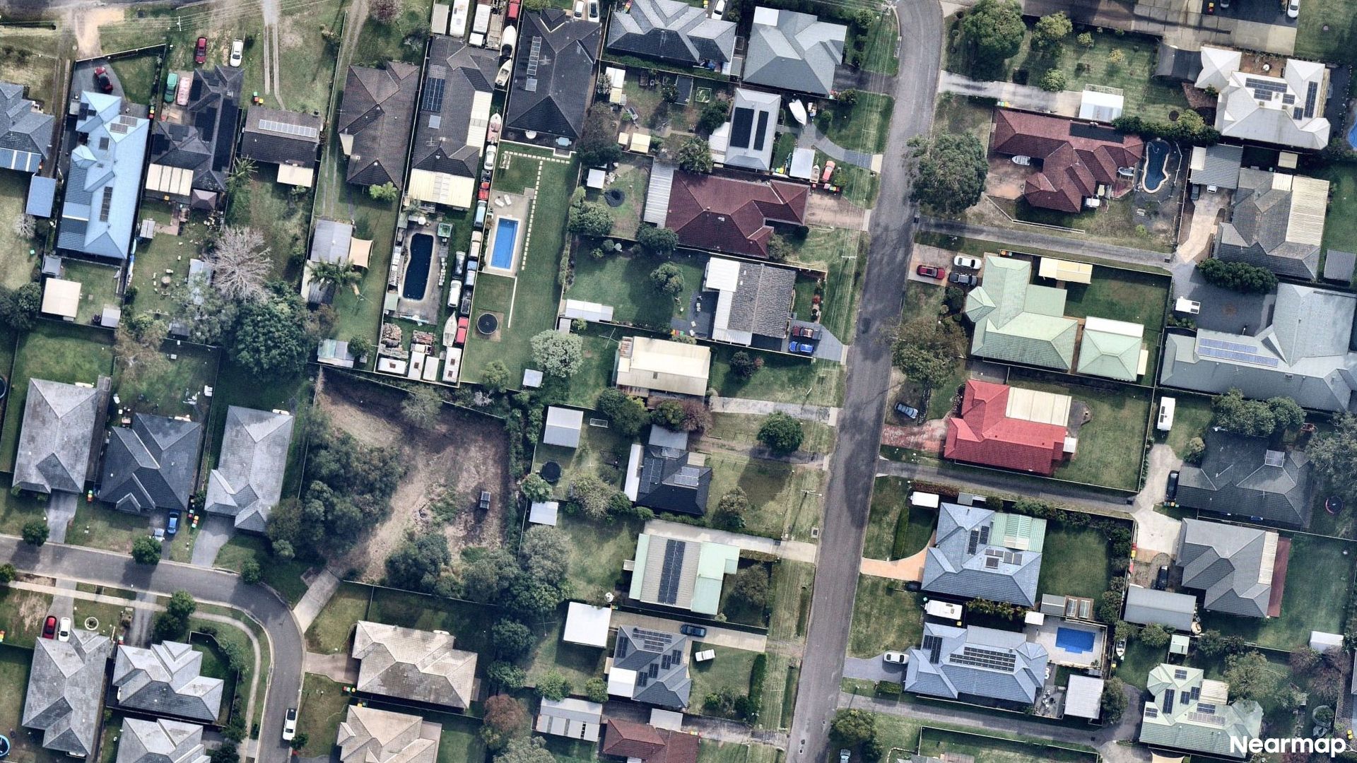 Vertical aerial view
