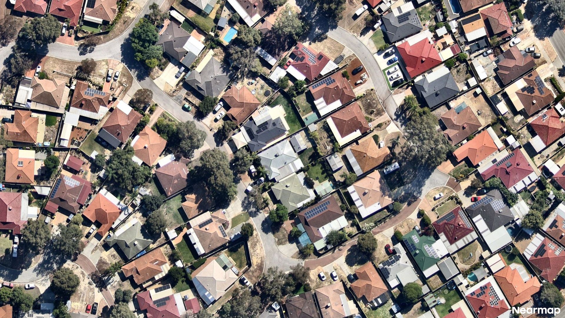 Vertical aerial view