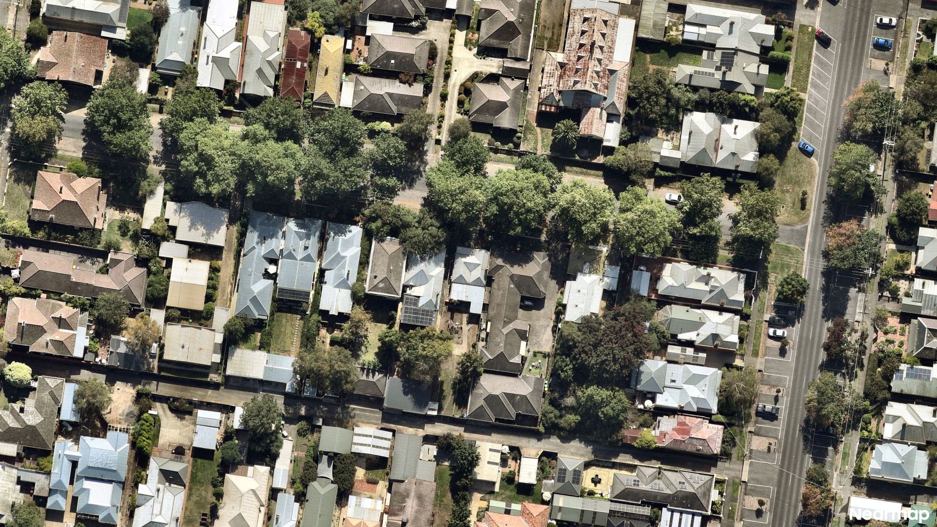Vertical aerial view