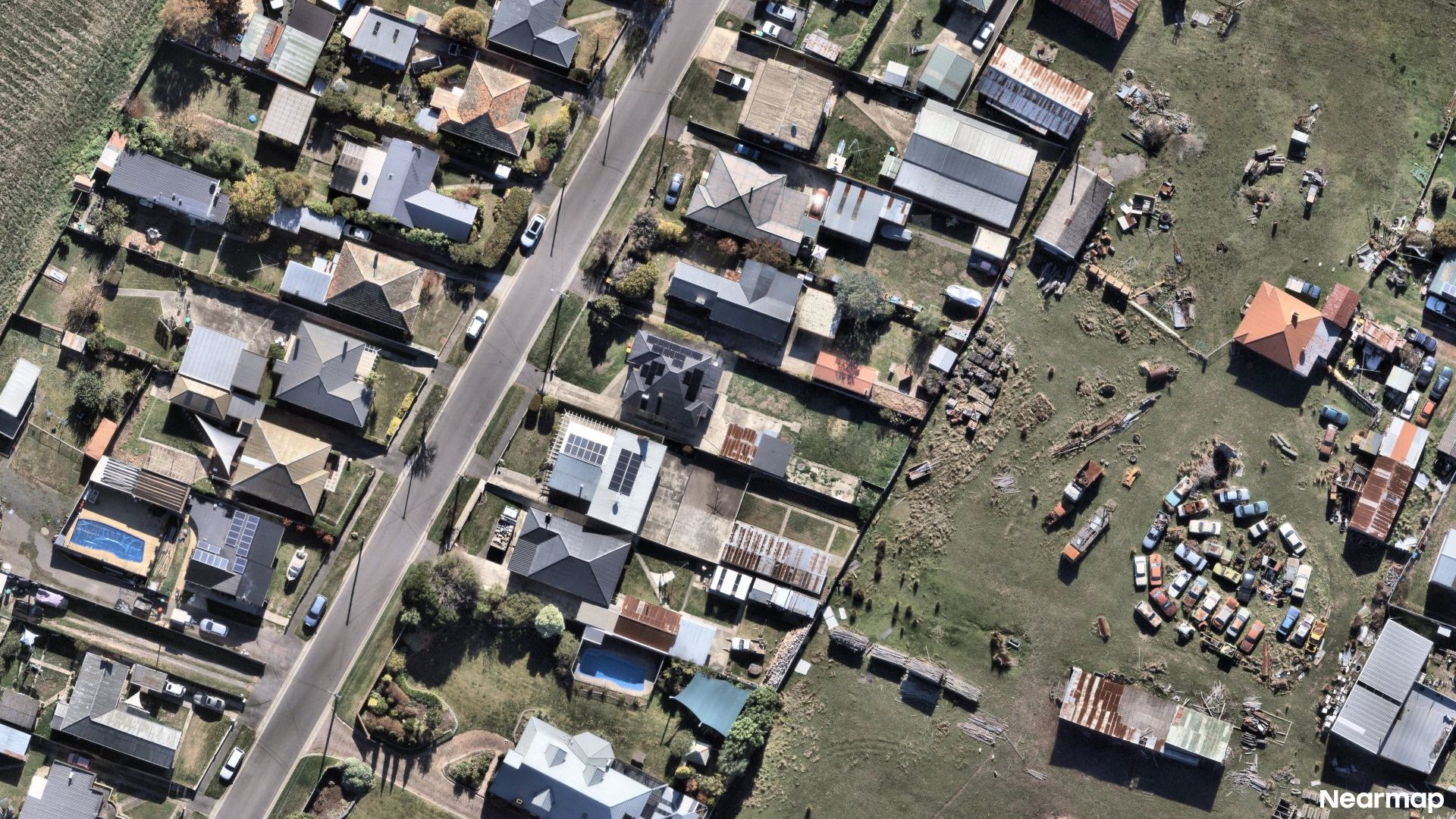 Vertical aerial view