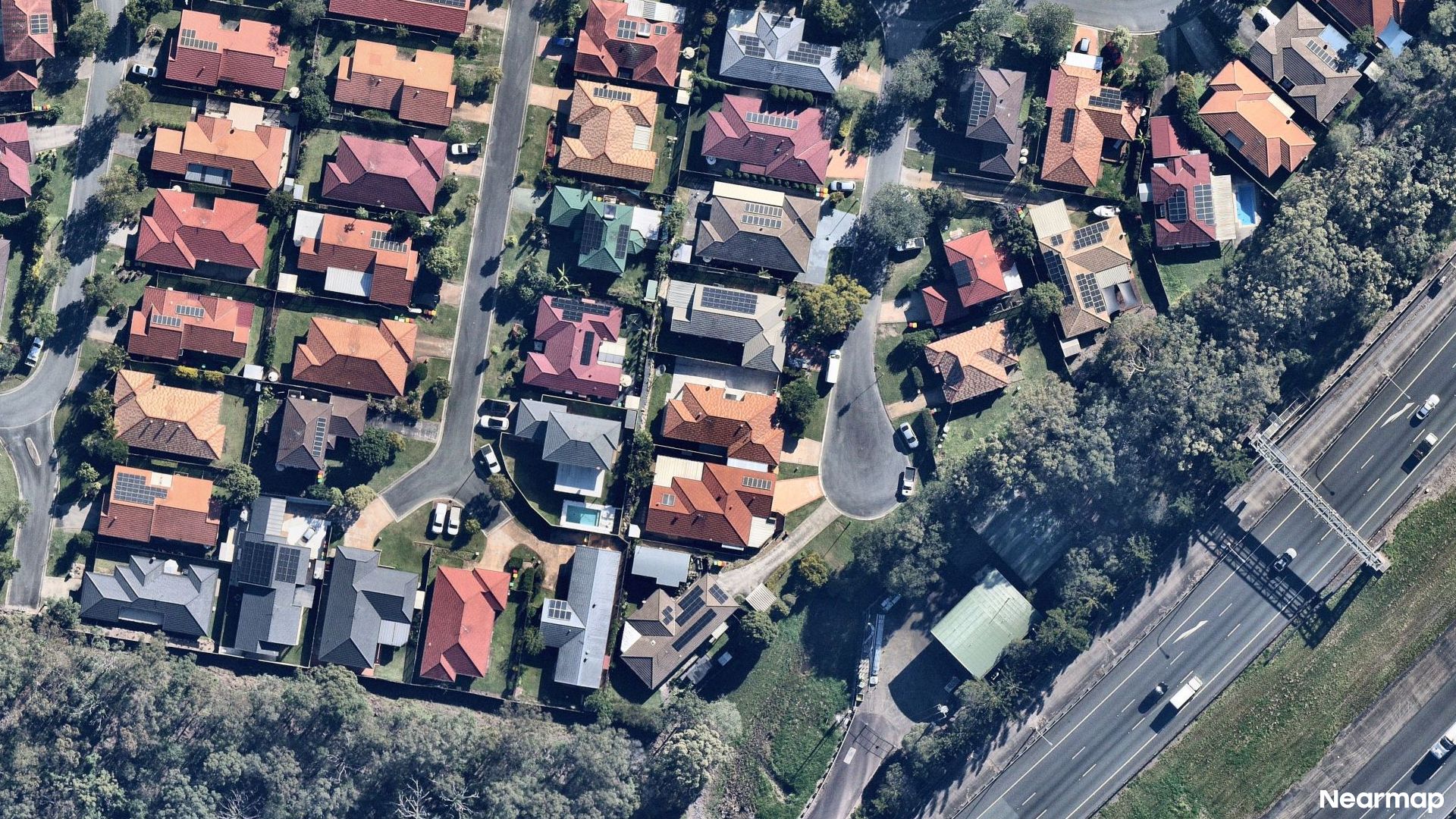 Vertical aerial view
