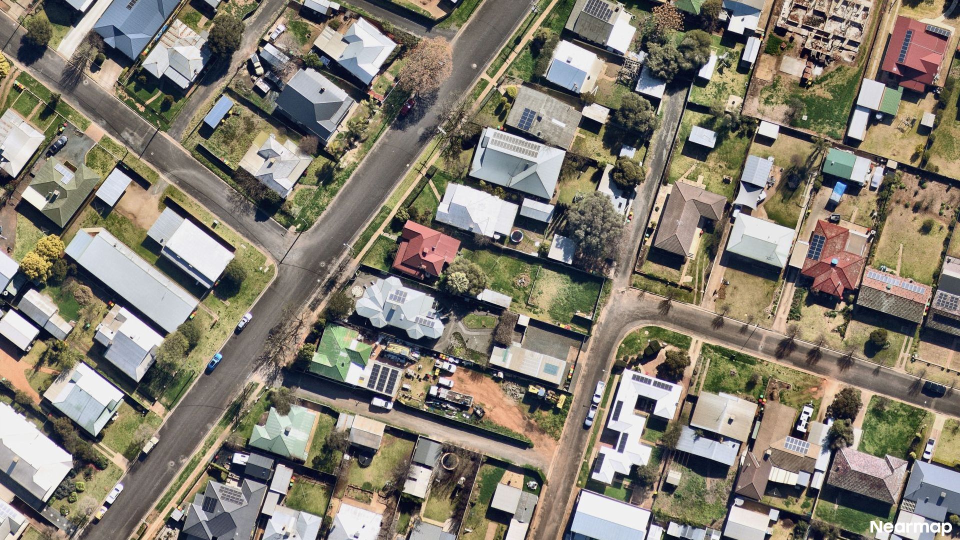 Vertical aerial view