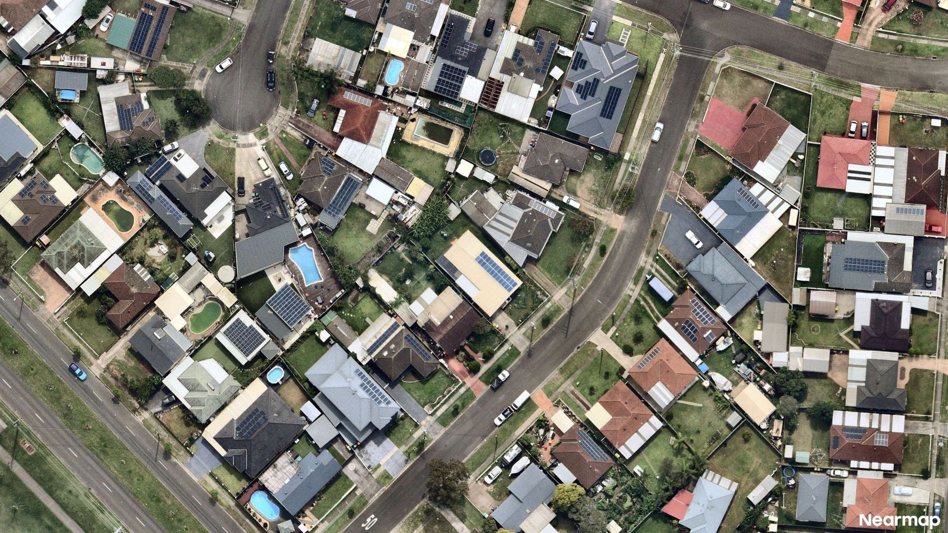 Vertical aerial view