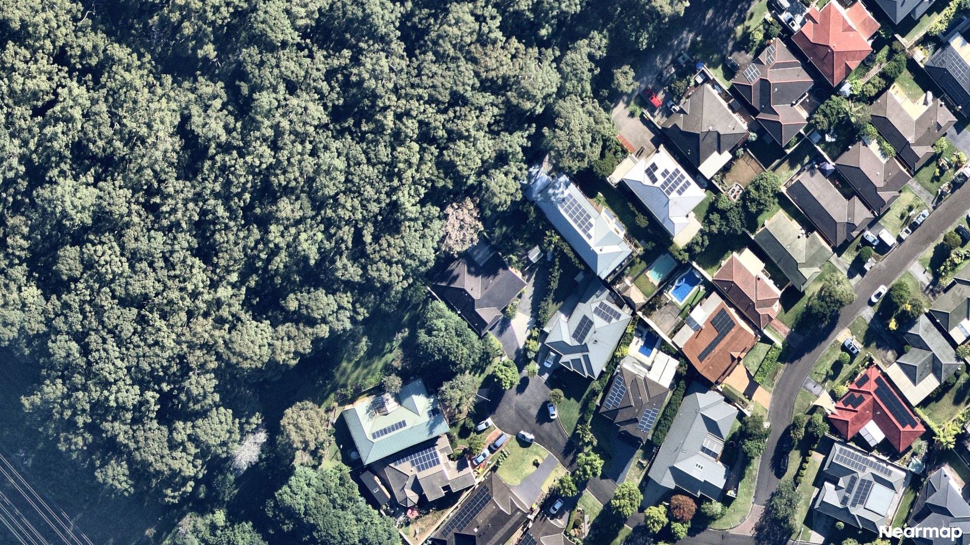 Vertical aerial view