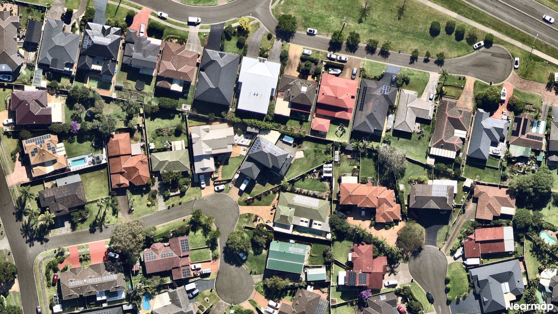 Vertical aerial view