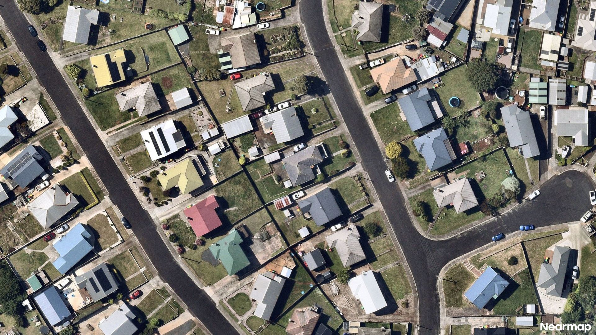Vertical aerial view