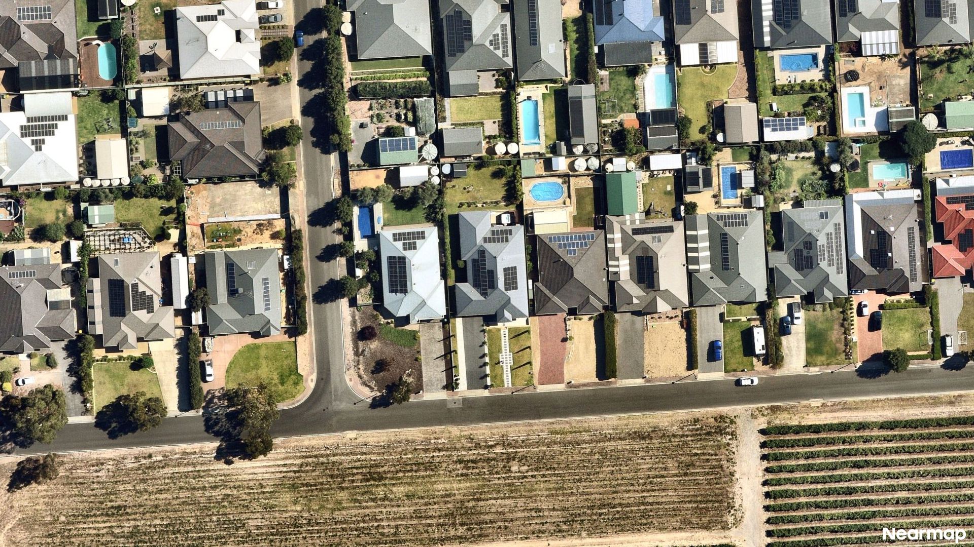 Vertical aerial view