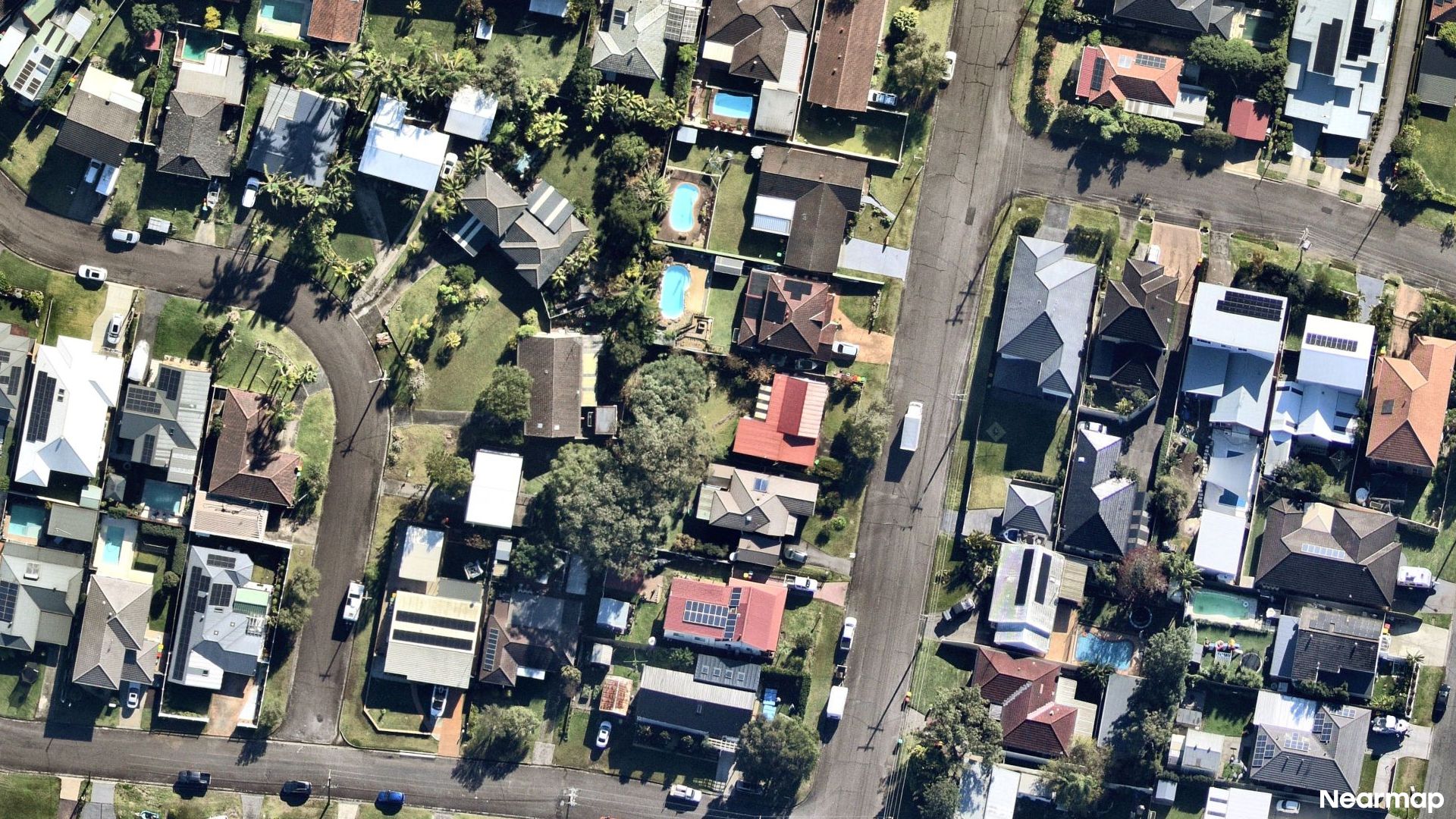 Vertical aerial view