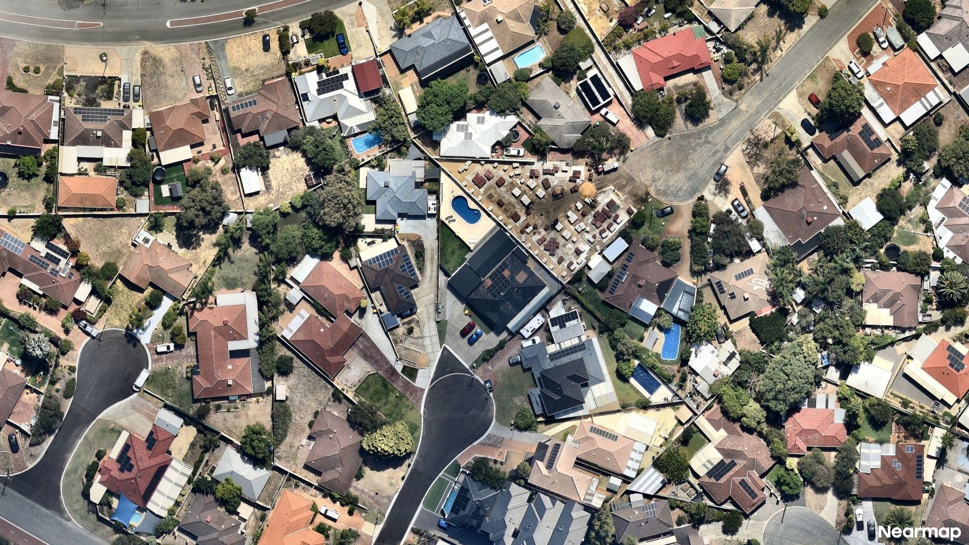 Vertical aerial view