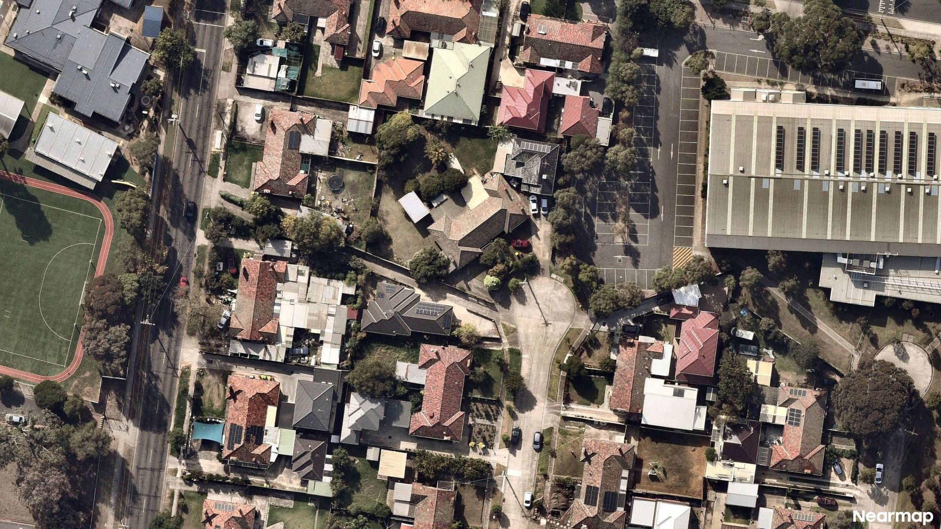 Vertical aerial view