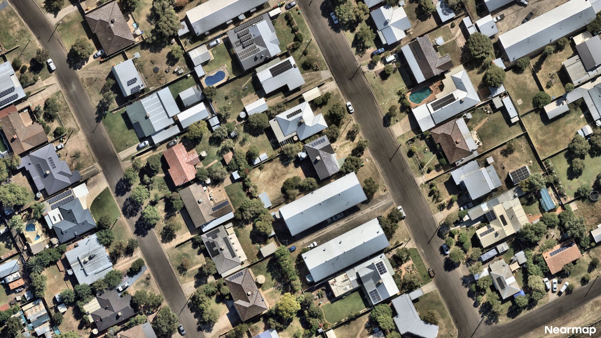 Vertical aerial view