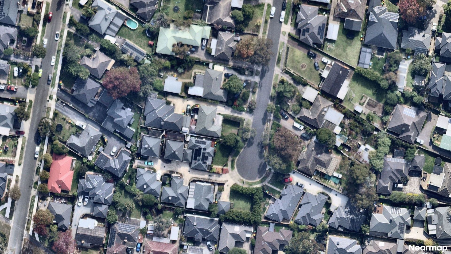 Vertical aerial view