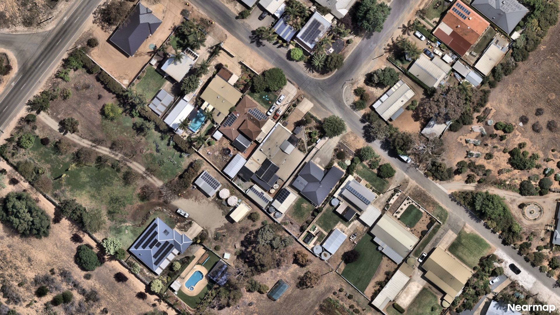 Vertical aerial view