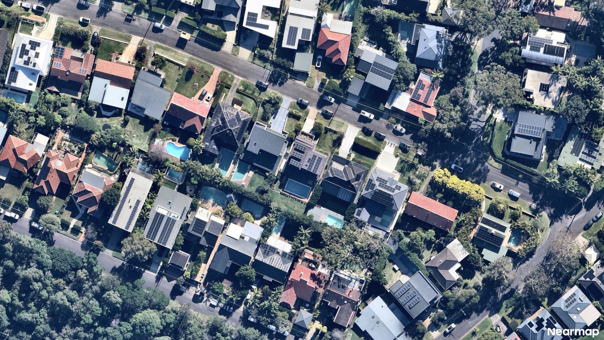 Vertical aerial view