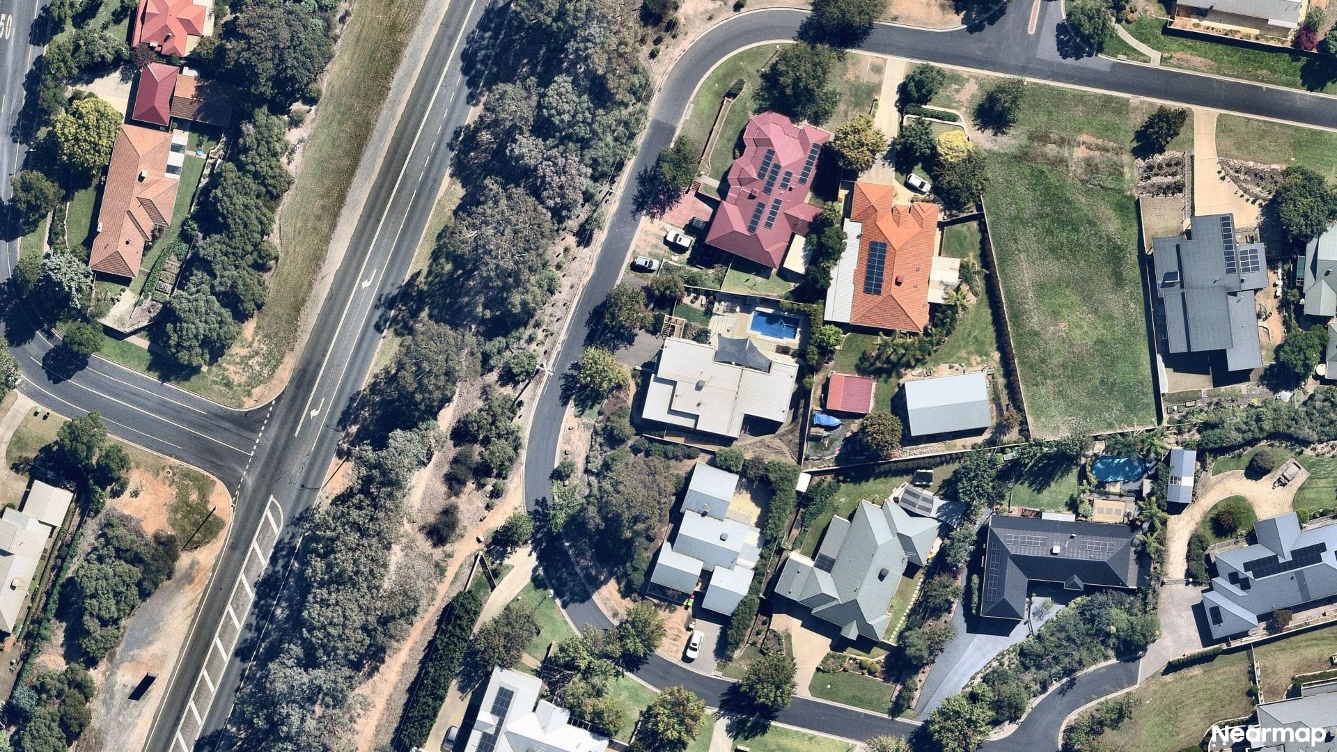 Vertical aerial view