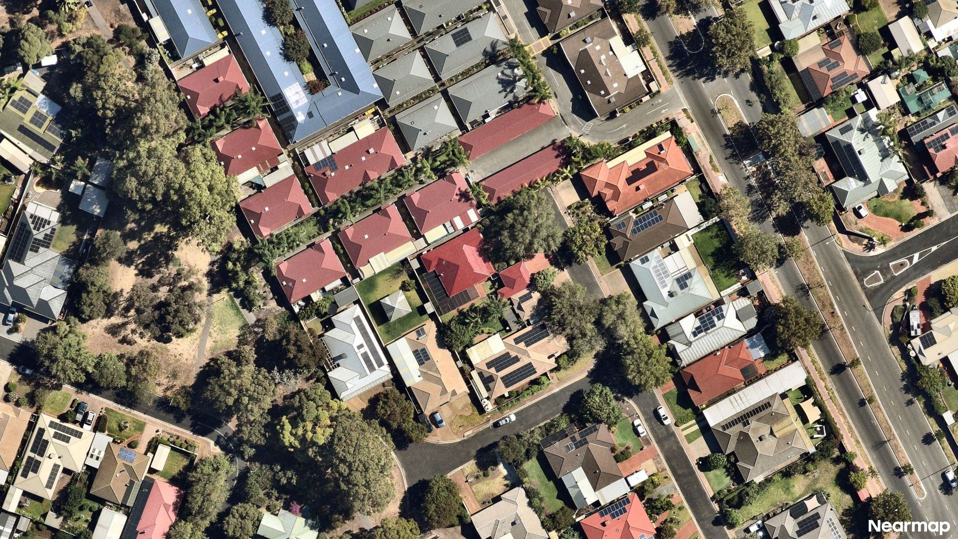 Vertical aerial view