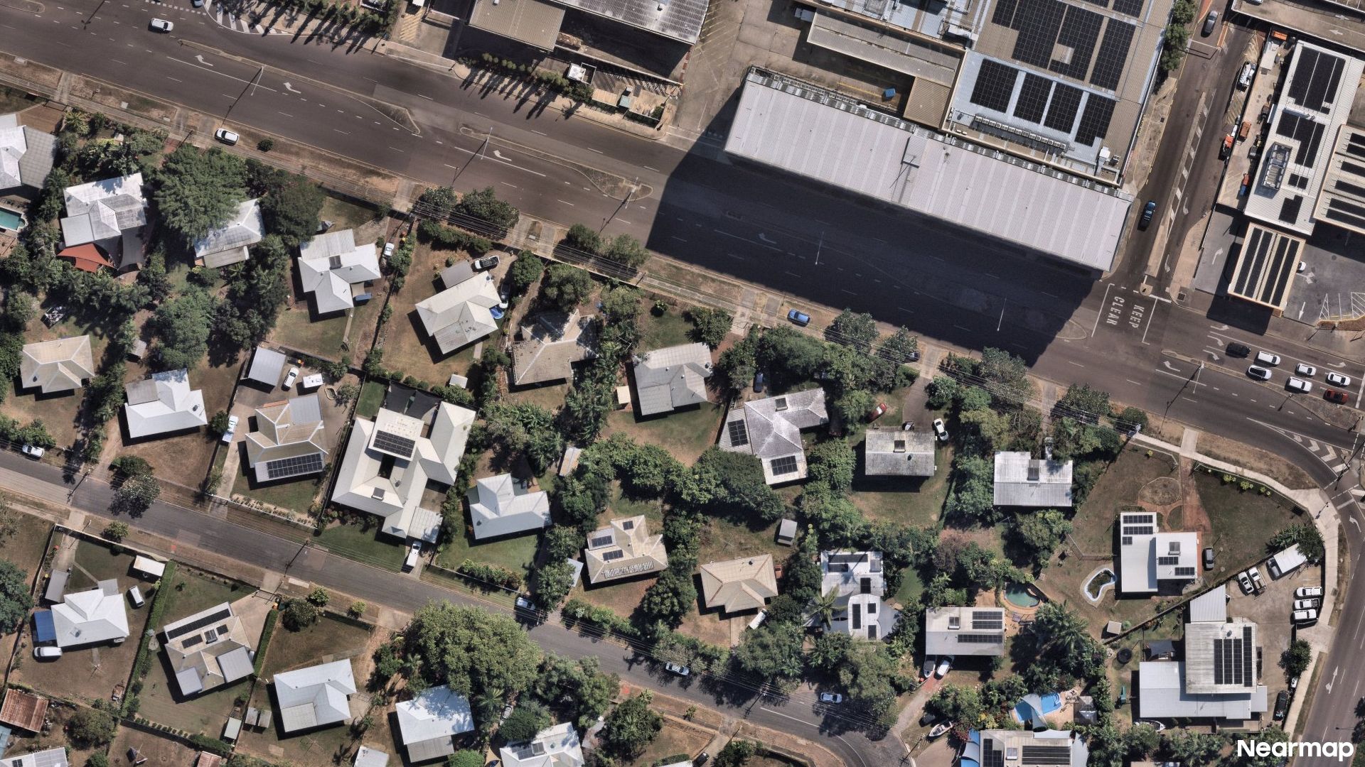 Vertical aerial view