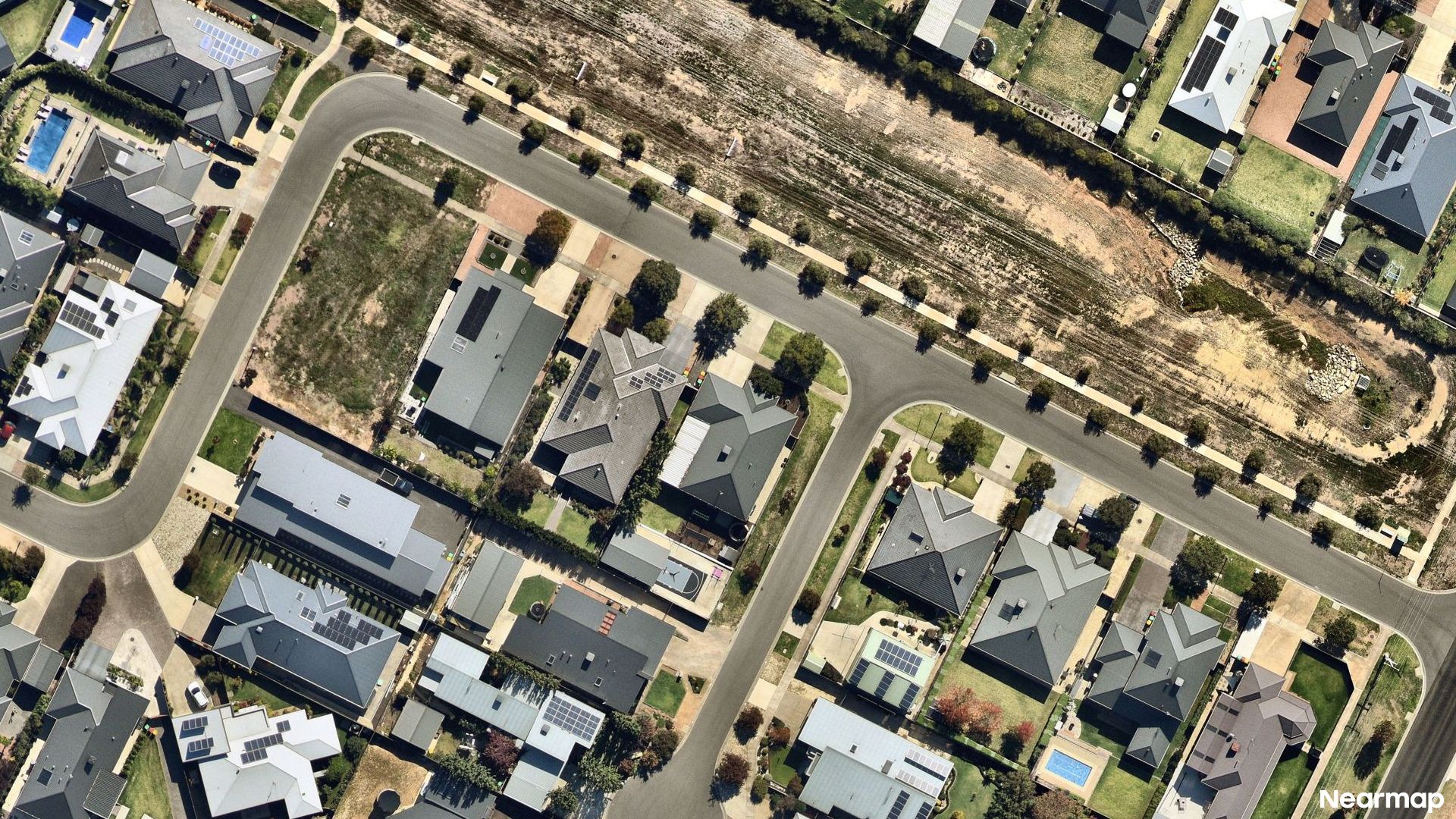 Vertical aerial view