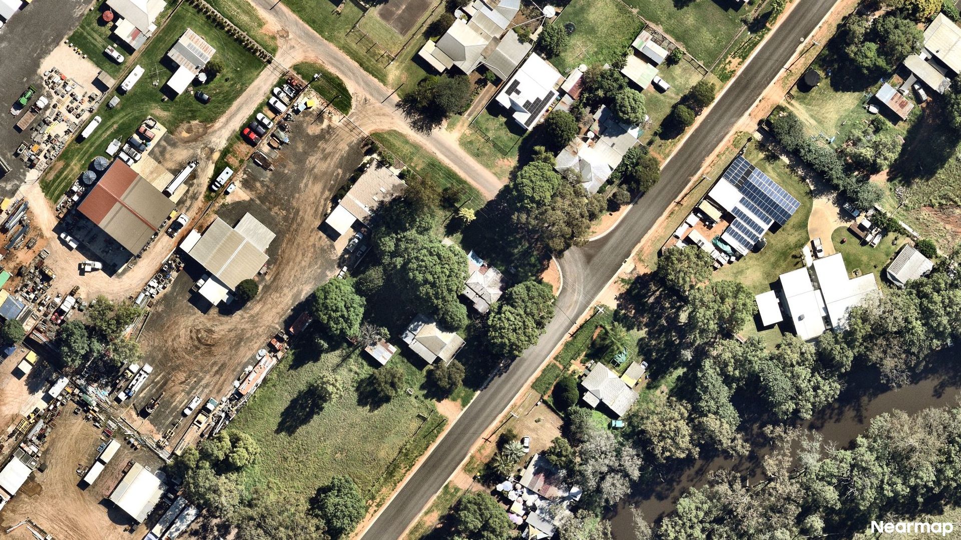 Vertical aerial view
