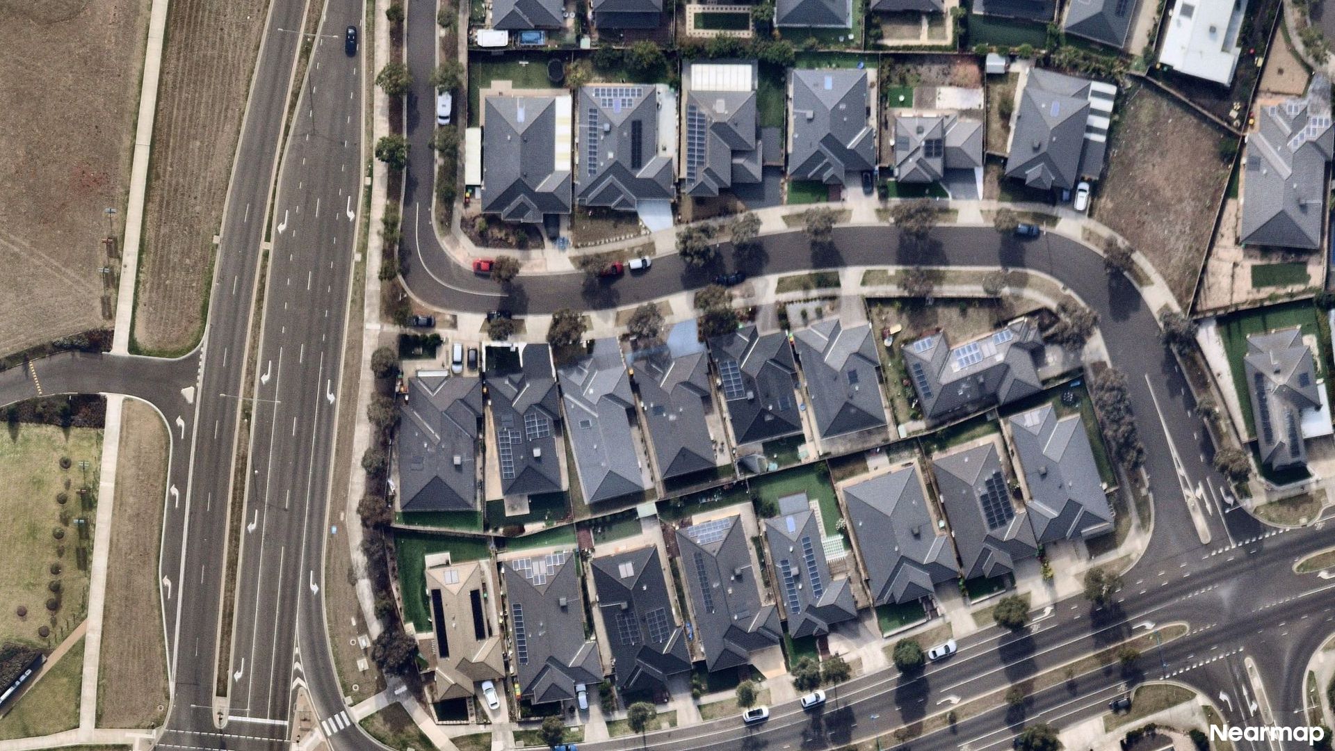 Vertical aerial view