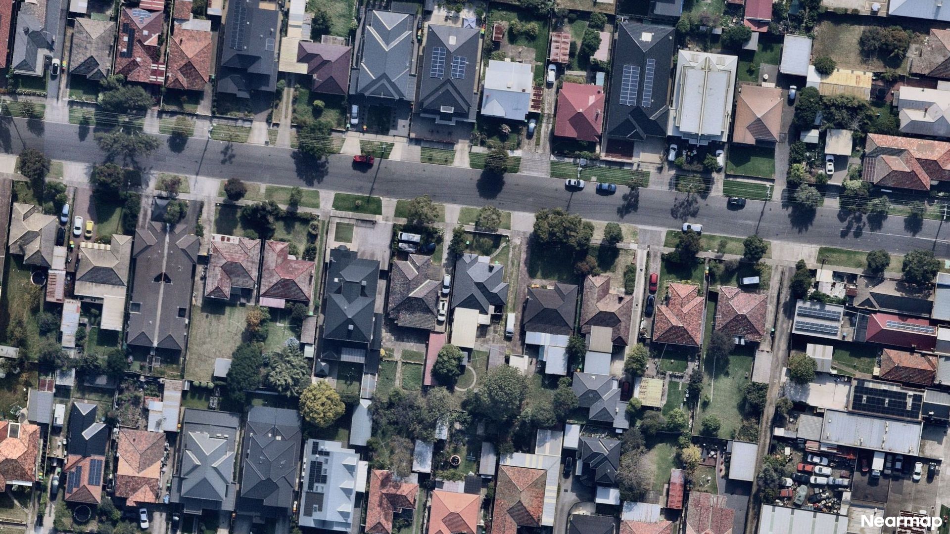 Vertical aerial view