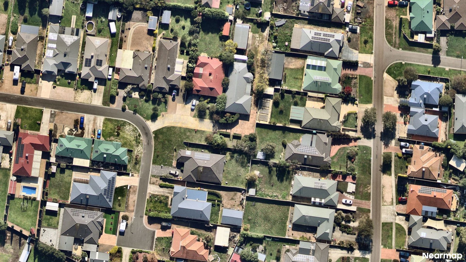 Vertical aerial view