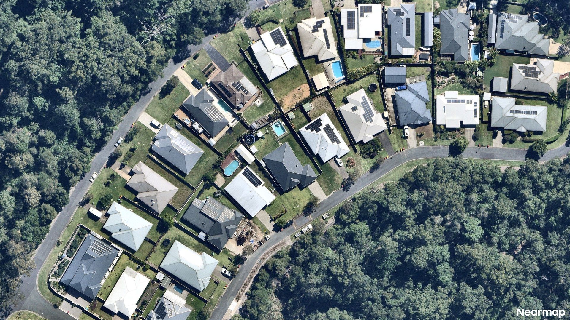 Vertical aerial view