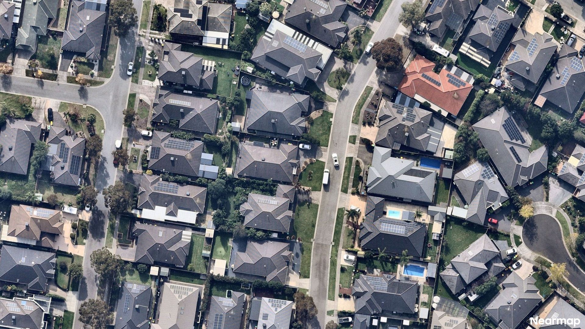 Vertical aerial view