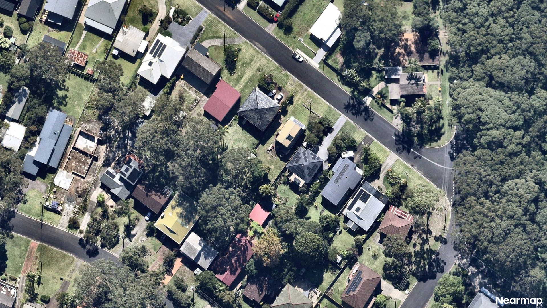 Vertical aerial view