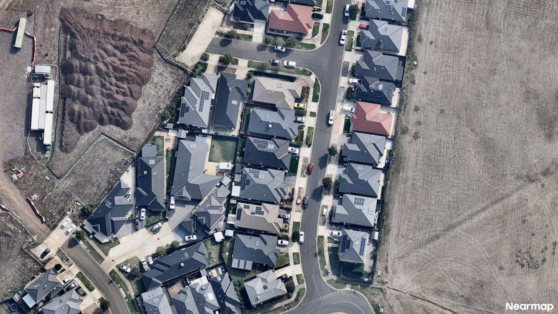 Vertical aerial view
