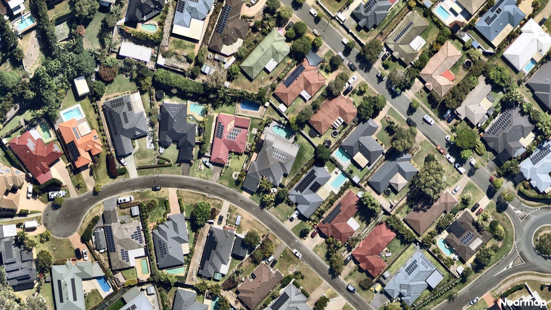 Vertical aerial view